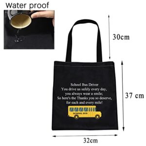 CMNIM School Bus Driver Gifts School Bus Driver Appreciation Gifts Tote Bag Thank You Gifts for School Bus Driver