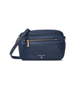 michael kors jet set charm large east/west crossbody navy one size