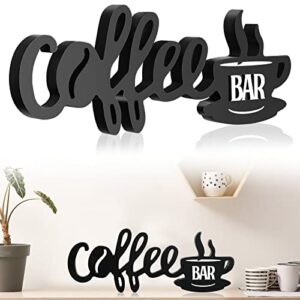 yulejo coffee bar sign wooden block farmhouse coffee bar decor rustic coffee bar decor for coffee bar wooden coffee decor for coffee bar home office kitchen