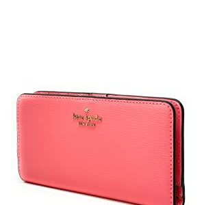 Kate Spade New York Darcy Large Slim Bifold Leather Wallet In Peach Nactar/Gold