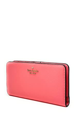 Kate Spade New York Darcy Large Slim Bifold Leather Wallet In Peach Nactar/Gold