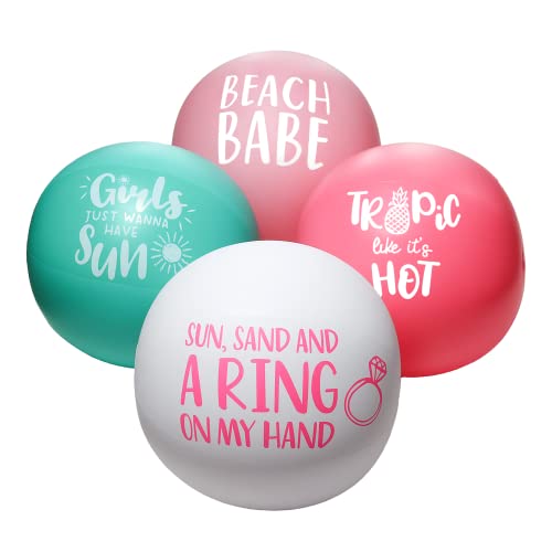 Bachelorette Beach Balls I Bachelorette Pool Floats (Set of 7) Beach Bachelorette Balls | Beach Bachelorette Party | Tropic Like its Hot | Complements Bachelorette Ring Pool Float