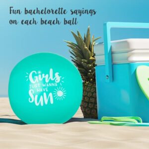 Bachelorette Beach Balls I Bachelorette Pool Floats (Set of 7) Beach Bachelorette Balls | Beach Bachelorette Party | Tropic Like its Hot | Complements Bachelorette Ring Pool Float