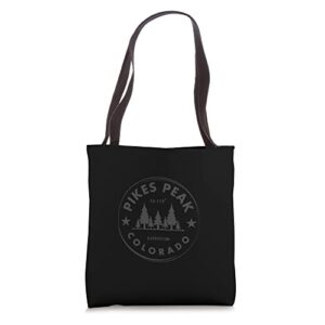 pikes peak colorado – mountain forest co blackout tote bag