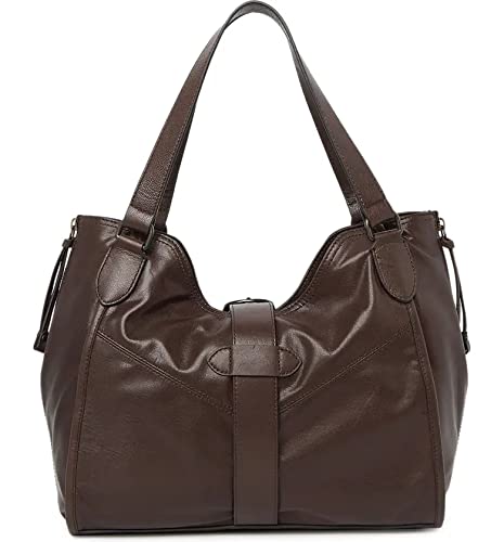 FRYE Gina Leather Tote Bag (Brown)