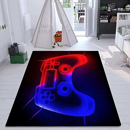 Gaming Rugs for Boy's Bedroom​ Ultra Soft Rugs for Bedroom ​Applies to Teens for Girls Kids Room Crystal Velvet Gamer Rug Indoor Floor Sofa Rugs for Living Room ​Game Room Decor