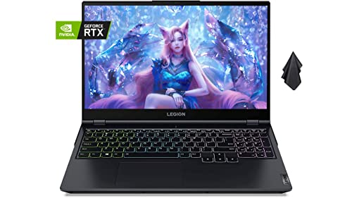 Lenovo Legion 5 Gaming Laptop, 15.6'' FHD 120Hz Display, AMD Ryzen 5 5600H, GeForce RTX 3050Ti, 32GB RAM, 1TB NVMe PCIe SSD, RGB Backlit Keyboard, Wireless-AX, DP, HDMI, Windows 11 Home, Blue