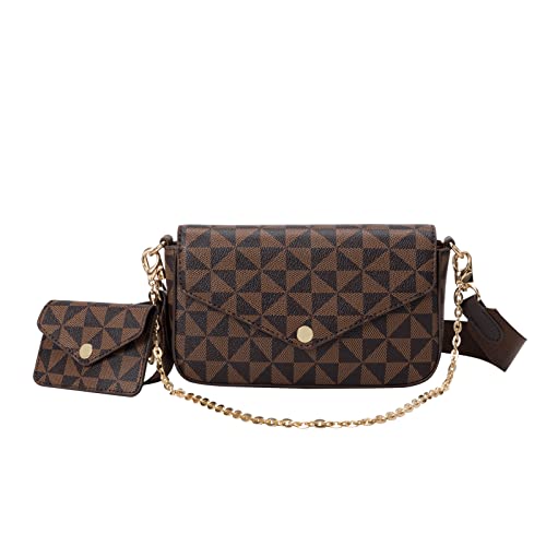 Lacel Urwebin Crossbody Bags for Women Trendy Clutch Purse Fashionable Pochetthe Handbags Envelope Chain Shoulder Bag with Mini Purse