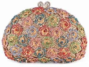 mossmon crystal evening clutch purses formal bride wedding party evening bag for women