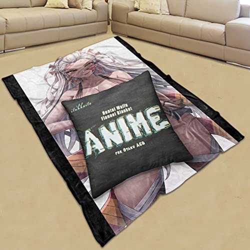 itakkaito Bedding Fleece Throw Blankets Bed Blanket Sexy Anime Girl Daki Plush Blanket Fleece Blanket for Bed and Couch