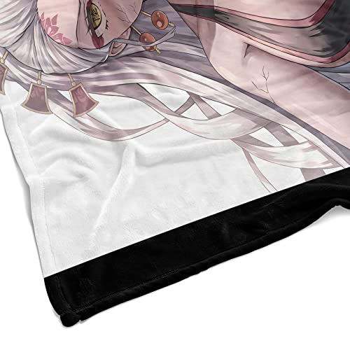 itakkaito Bedding Fleece Throw Blankets Bed Blanket Sexy Anime Girl Daki Plush Blanket Fleece Blanket for Bed and Couch