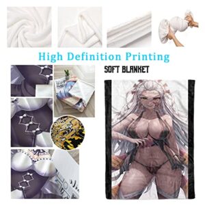 itakkaito Bedding Fleece Throw Blankets Bed Blanket Sexy Anime Girl Daki Plush Blanket Fleece Blanket for Bed and Couch