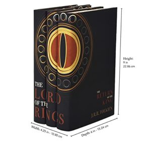 Juniper Books Lord of The Rings DUST Jackets ONLY in Black | Custom Designed Dust Jackets for Your 3-Volume Hardcover LOTR Book Set Published by Houghton Mifflin Harcourt | Books NOT Included