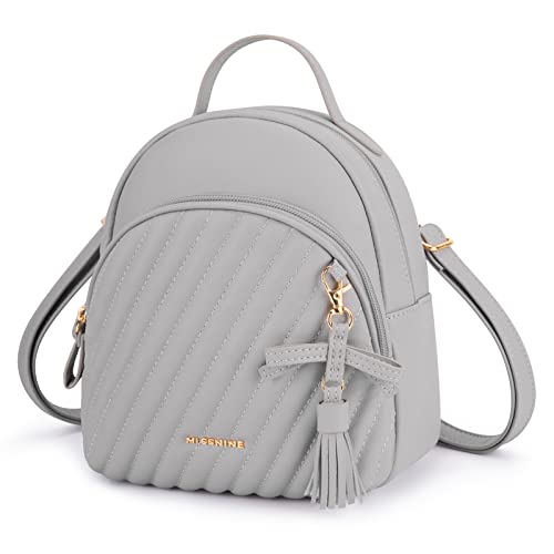 Missnine Mini Backpack for Women Cute Small Backpack Purse Girls PU Leather Tassel Bookbag Designer Satchel Bags