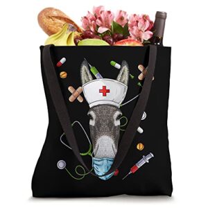 Donkey Nurse RN Funny ER Nursing School Graduation Tote Bag