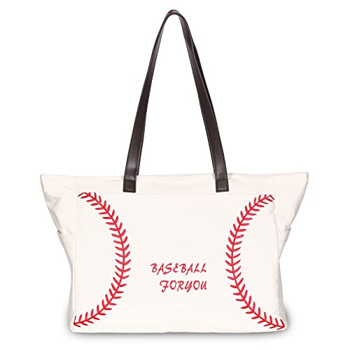 YHSHYZH Baseball Mom Bag for Women Baseball for You Print Bags Consuela Purse Baseball Boys Stuff Gear Tote Handbag Gifts for Baseball Lover Team Mom Coaches Adult (X-Large, white) … … …