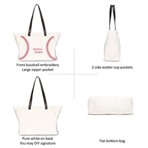 YHSHYZH Baseball Mom Bag for Women Baseball for You Print Bags Consuela Purse Baseball Boys Stuff Gear Tote Handbag Gifts for Baseball Lover Team Mom Coaches Adult (X-Large, white) … … …