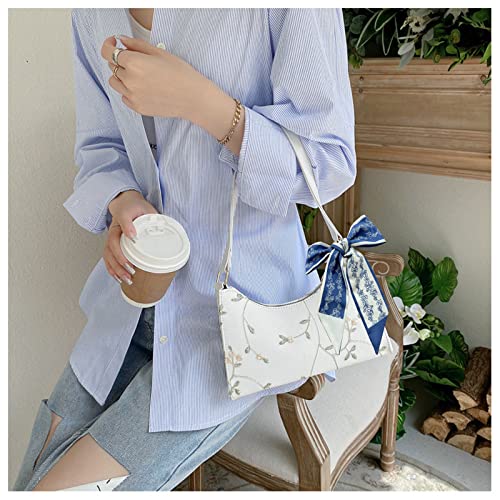 Shoulder Bag For Women Dating Travel Party Shopping Elegant And Cute Embroidery Pattern Clutch Purses Ladies Small