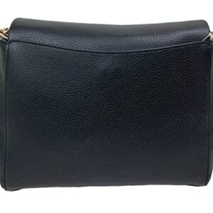 Kate Spade Leila Medium Pebbled Leather Shoulder Bag (Black)