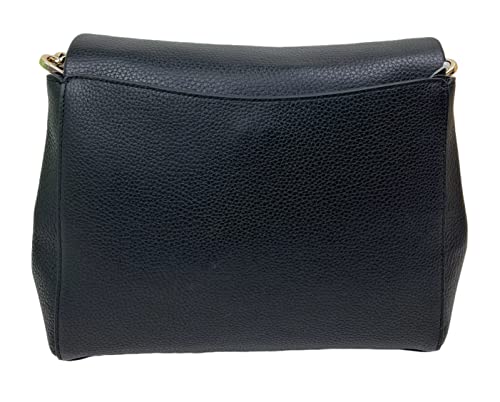 Kate Spade Leila Medium Pebbled Leather Shoulder Bag (Black)