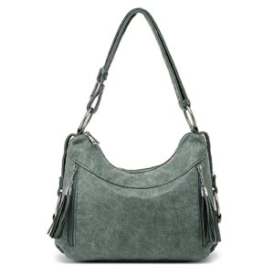 style strategy purses hobo bags for women washed vegan leather shoulder bag ladies crossbody bag for women