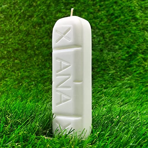 Xanax Pill Anti-Stress Soy Candle - Enjoy Natural Relaxation, Romantic Soft Glow, Impressive Realistic Detail. Aesthetic Home Decor, Living Room, Bedroom. Cute Funny Novelty Gift, 5.1 x 1.5