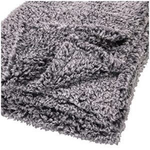 Mainstays Extra Plush Lightweight Sherpa Throw Blanket, 50" X 60" (Gray)