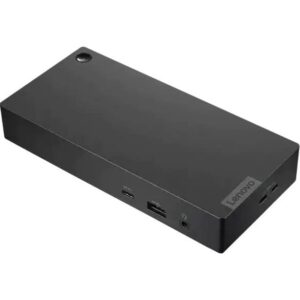 Lenovo - USB-C Dock (Windows Only) - 65W with 90W Power Adapter Attached - Univ Support for Most Win 10 and Above USB-C Notebooks - Multi 4K @ 60 Hz - 2 DP, 1 HDMI, USB-C, USB-A - Black - 40B50090US