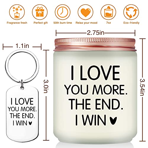 Volufia Birthday Gifts for Girlfriend, Boyfriend - Funny Valentines Day Gifts - Wedding Engagement Anniversary Christmas Gifts for Women Wife Husband Boyfriend Girlfriend - Lavender Scented Candle