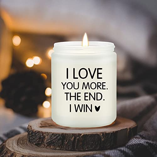 Volufia Birthday Gifts for Girlfriend, Boyfriend - Funny Valentines Day Gifts - Wedding Engagement Anniversary Christmas Gifts for Women Wife Husband Boyfriend Girlfriend - Lavender Scented Candle