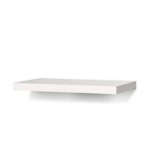 ltl home products wsavln1024wh avalon floating wall shelf kit, 10″ x 24″ x 1.5″, white