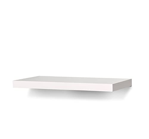 LTL Home Products WSAVLN1024WH Avalon Floating Wall Shelf Kit, 10" x 24" x 1.5", White