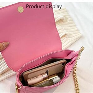 Ladies Shoulder Bag-Black Shoulder Bag Messenger Bag Lingge Chain Bag Small Square Bag Envelope Womens Bag-Suitable for Shopping Banquets, Etc.