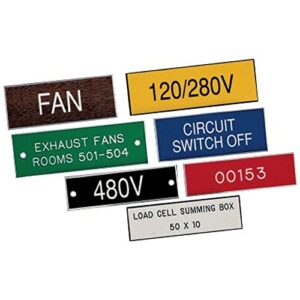 engraved electrical panel labels, phenolic labels, breaker box labels, electric meter tags, plastic electrical labels, plastic tags