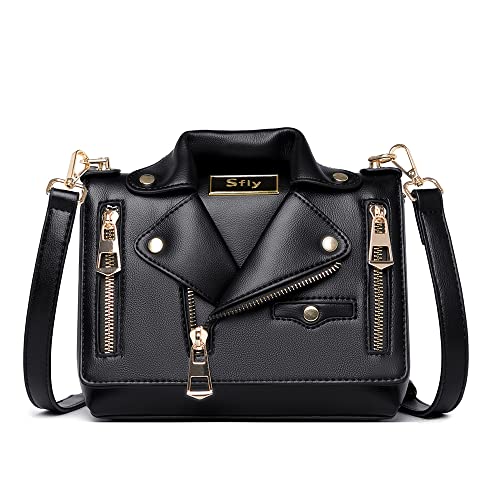 Sfly Women Satchel Shoulder Bag Leather Crossbody Handbags Ladies Evening Clutch Purse Unique Cute Jacket Bag