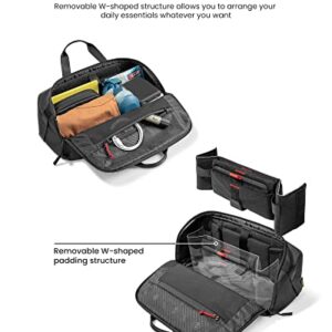 tomtoc Carrying Bag for Nintendo Switch OLED & Nintendo Switch, Protective Large Capacity Travel Storage Pouch for Switch Console, Dock, Pro Controller and More Accessories, Black