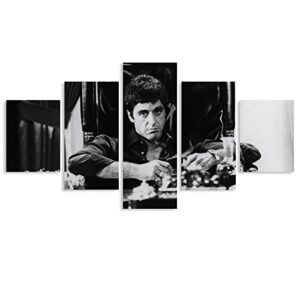 scarface movie poster al pacino tony montana canvas poster wall art decor print picture paintings for living room bedroom decoration 12″x16″x2pcs,12″x24″x2pcs,12″x32″x1pcsunframe-style