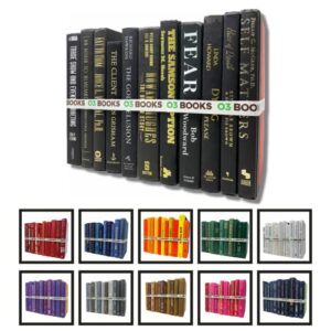 real decorative books by color | hardcover books | for home décor, interior design, office, wedding display, instant library, or staging | price per book | custom