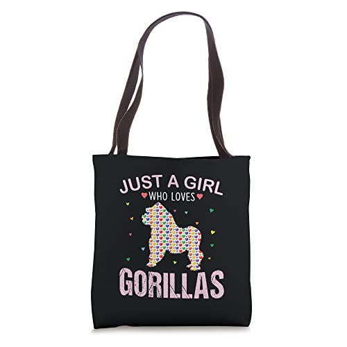 Gorillas Lover Girls Women Just a Girl Who Loves Gorillas Tote Bag