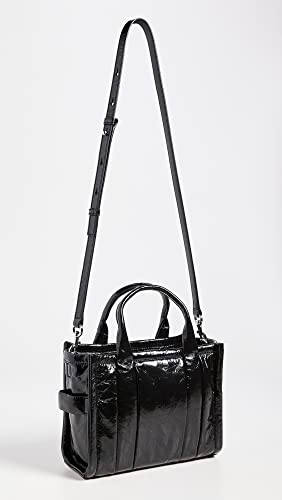 Marc Jacobs Women's The Shiny Crinkle Mini Tote, Black, One Size