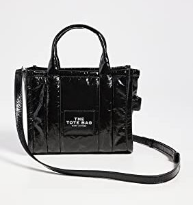 Marc Jacobs Women's The Shiny Crinkle Mini Tote, Black, One Size