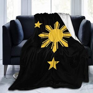 philippines filipino pinoy flag blankets and throws twin large blanket warm soft blankets for couch bed sofa travel plush blanket all season for women men