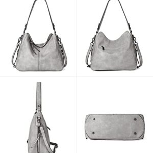 BROMEN Handbags for Women Designer Hobo Bag Large Shoulder Bucket Crossbody Purse with Women Wallet