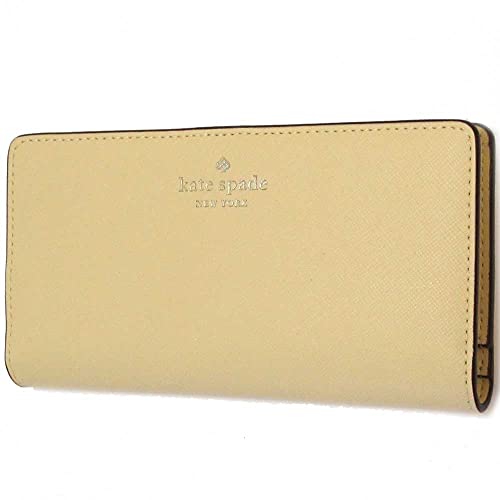 Kate Spade New York Dana Large Slim Bifold Leather Wallet (Butter)