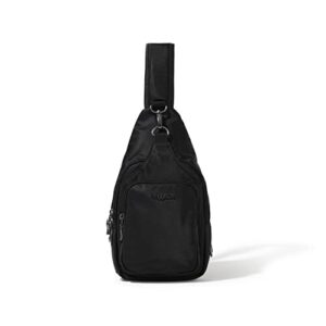 baggallini womens central park sling shoulder handbags, black, one size us
