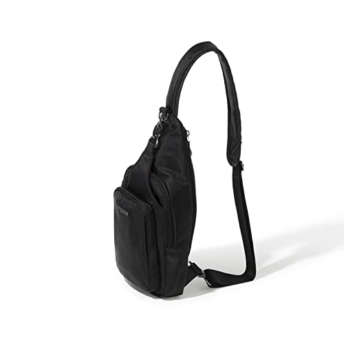 Baggallini Womens Central Park Sling shoulder handbags, Black, One Size US