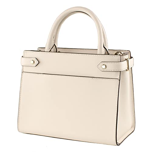 Kate Spade New York Staci Small Saffiano Leather Satchel Bag in Parchment