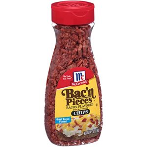 mccormick bac’n pieces bacon flavored chips, 4.1 oz