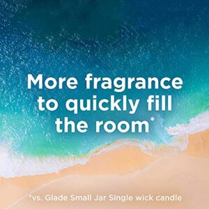 Glade Candle Aqua Waves, Fragrance Candle Infused with Essential Oils, Air Freshener Candle, 3-Wick Candle, 6.8 Oz