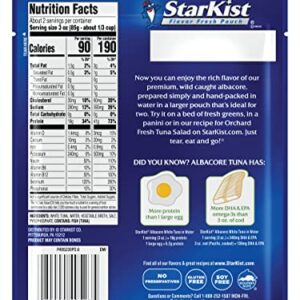 Starkist Wild Caught Albacore White Tuna In Water, 6.4 Oz Pouch